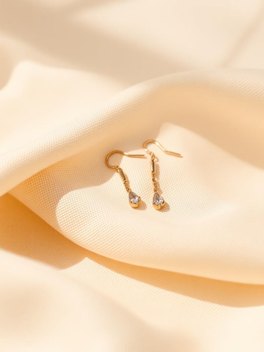 Golden Drop Earrings