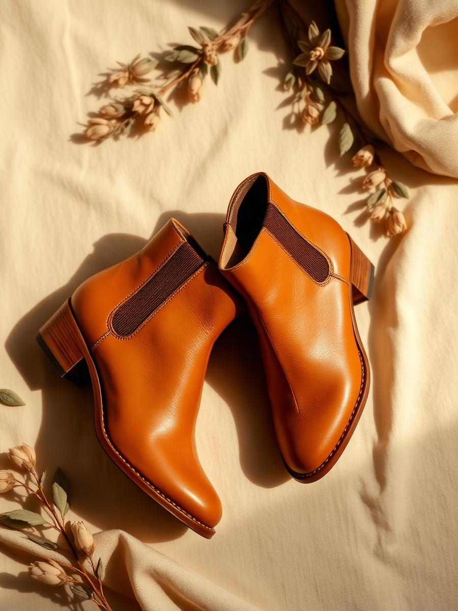 Italian Leather Ankle Boots